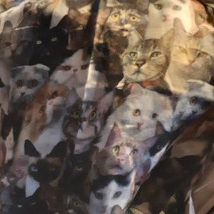 Brand new cat collage scarf